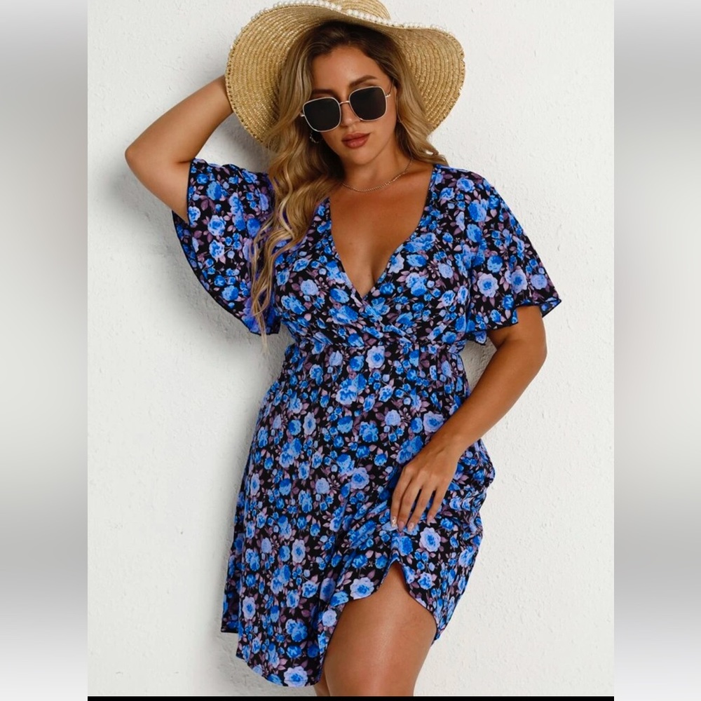 Shein floral dress